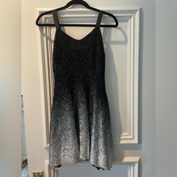 Free People black and silver ombré dress - Picture 2 of 4
